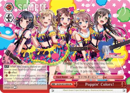 Poppin'Colors! (HR) (BD/EN-W03-089H HR) - BanG Dream! Girls Band Party! MULTI LIVE
