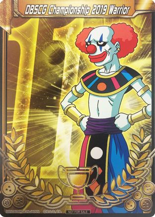 DBSCG Championship 2019 Warrior (Merit Card) - Universe 11 "Belmod" (11) - Tournament Promotion Cards
