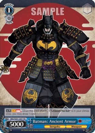 Batman: Ancient Armor (Demo Deck Exclusive) (BNJ/SX01-A07 TD) - Batman Ninja