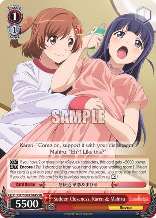 Sudden Closeness, Karen & Mahiru (SR) (RSL/S56-E044S SR) - Revue Starlight