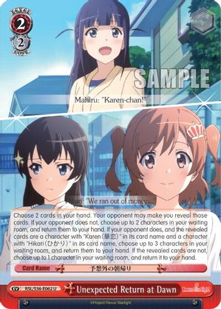 Unexpected Return at Dawn (RSL/S56-E062 U) - Revue Starlight