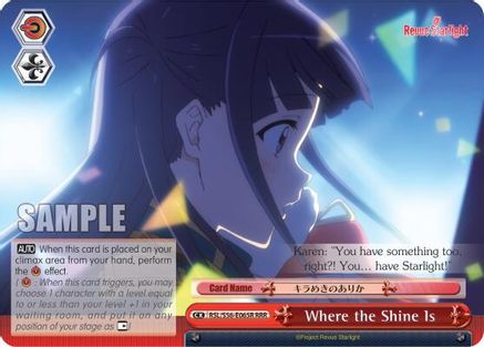 Where the Shine Is (RRR) (RSL/S56-E065R RRR) - Revue Starlight