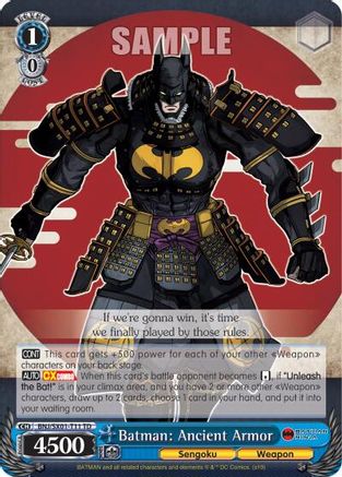 Batman: Ancient Armor (BNJ/SX01-T11 TD) - Batman Ninja