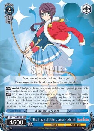 The Stage of Fate, Junna Hoshimi (RRR) (RSL/S56-TE19R RRR) - Revue Starlight