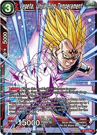 Vegeta, Unyielding Temperament (Power Booster: World Martial Arts Tournament) (P-143) - Promotion Cards Foil