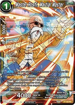 Master Roshi, Martial Master (Power Booster: World Martial Arts Tournament) (P-158) - Promotion Cards