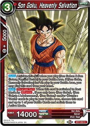 Son Goku, Heavenly Salvation (BT7-004) - Assault of the Saiyans Foil