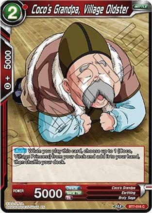 Coco's Grandpa, Village Oldster (BT7-016) - Assault of the Saiyans Foil