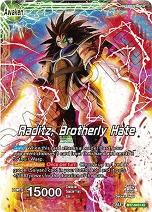 Raditz // Raditz, Brotherly Hate (BT7-049) - Assault of the Saiyans Foil