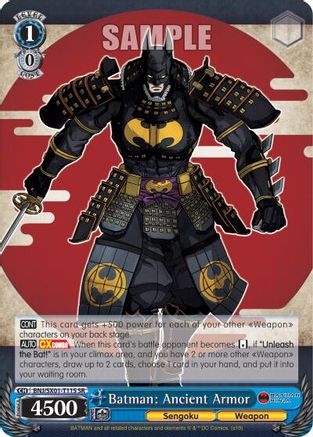 Batman: Ancient Armor (SR) (BNJ/SX01-T11S SR) - Batman Ninja