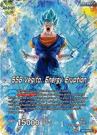 Son Goku & Vegeta // SSB Vegito, Energy Eruption (BT7-025) - Assault of the Saiyans Foil