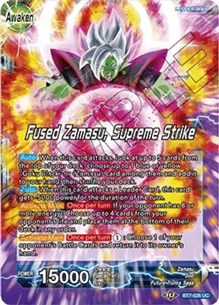 Goku Black & Zamasu // Fused Zamasu, Supreme Strike (BT7-026) - Assault of the Saiyans Foil