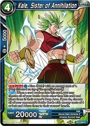 Kale, Sister of Annihilation (BT7-039) - Assault of the Saiyans Foil