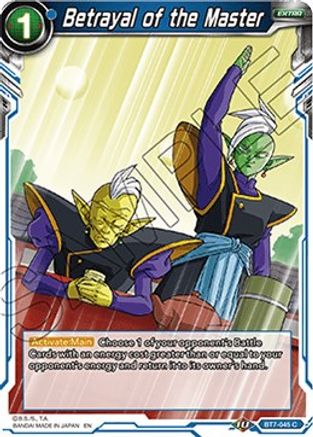 Betrayal of the Master (BT7-045) - Assault of the Saiyans
