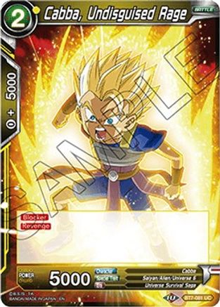 Cabba, Undisguised Rage (BT7-081) - Assault of the Saiyans