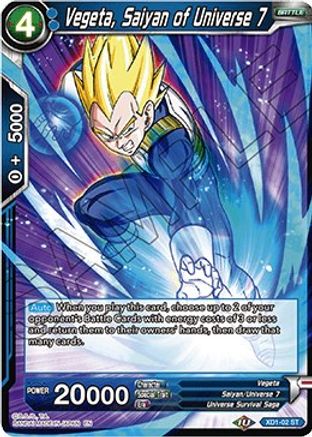 Vegeta, Saiyan of Universe 7 (XD1-02) - Assault of the Saiyans