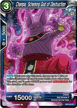 Champa, Scheming God of Destruction (XD1-03) - Assault of the Saiyans