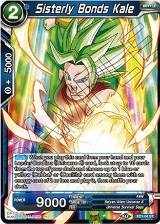 Sisterly Bonds Kale (XD1-04) - Assault of the Saiyans Foil