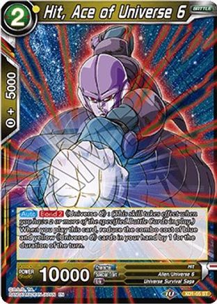 Hit, Ace of Universe 6 (XD1-05) - Assault of the Saiyans Foil