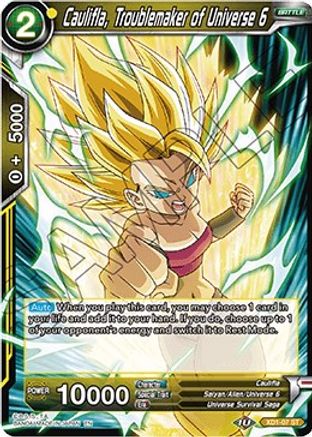 Caulifla, Troublemaker of Universe 6 (XD1-07) - Assault of the Saiyans Foil