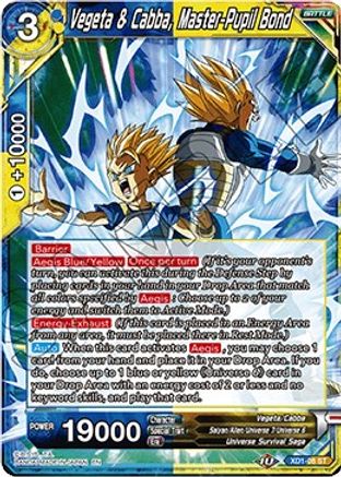 Vegeta & Cabba, Master-Pupil Bond (XD1-08) - Assault of the Saiyans