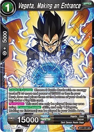 Vegeta, Making an Entrance (BT7-101) - Assault of the Saiyans Foil