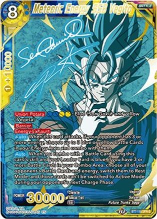 Meteoric Energy SSB Vegito (SPR Signature) (BT7-118) - Assault of the Saiyans