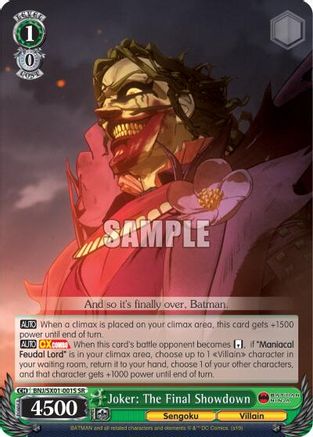 Joker: The Final Showdown (SR) (BNJ/SX01-001S SR) - Batman Ninja