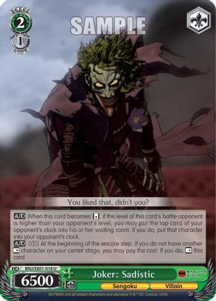 Joker: Sadistic (BNJ/SX01-018 U) - Batman Ninja