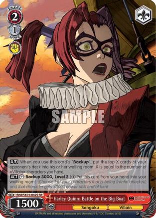 Harley Quinn: Battle on the Big Boat (SR) (BNJ/SX01-042S SR) - Batman Ninja
