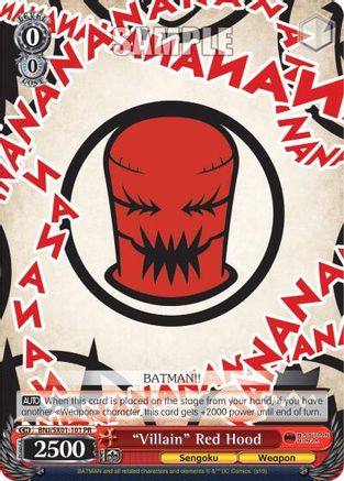 "Villain" Red Hood (BNJ/SX01-101 PR) - Batman Ninja