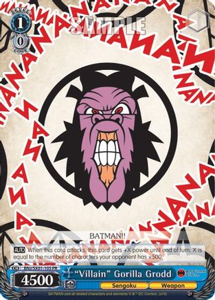 "Villain" Gorilla Grodd (BNJ/SX01-105 PR) - Batman Ninja
