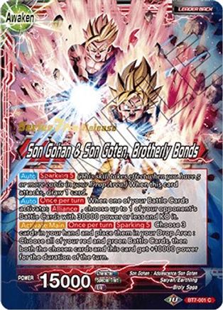 Son Gohan // Son Gohan & Son Goten, Brotherly Bonds (BT7-001_PR) - Assault of the Saiyans PreRelease Cards