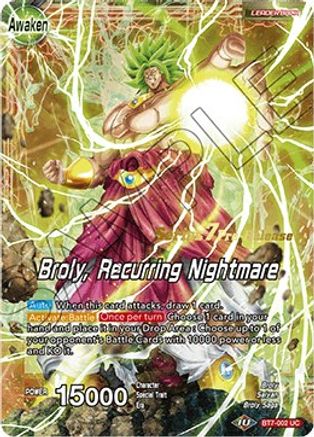 Broly // Broly, Recurring Nightmare (BT7-002_PR) - Assault of the Saiyans PreRelease Cards
