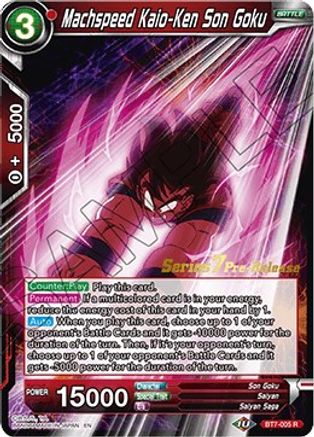 Machspeed Kaio-Ken Son Goku (BT7-005_PR) - Assault of the Saiyans PreRelease Cards