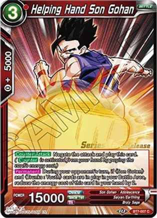 Helping Hand Son Gohan (BT7-007_PR) - Assault of the Saiyans PreRelease Cards