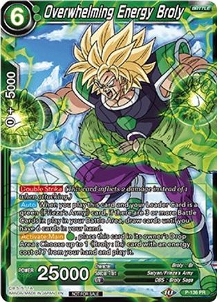 Overwhelming Energy Broly (Series 7 Super Dash Pack) (P-136) - Promotion Cards