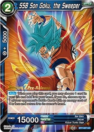 SSB Son Goku, the Sweeper (BT7-027_PR) - Assault of the Saiyans PreRelease Cards