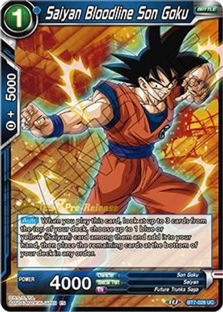 Saiyan Bloodline Son Goku (BT7-028_PR) - Assault of the Saiyans PreRelease Cards