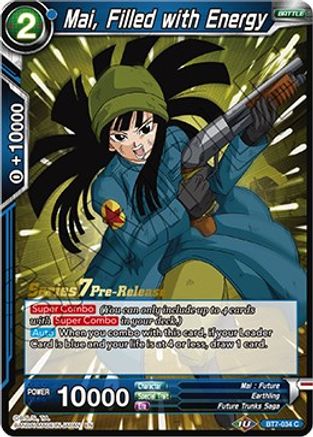 Mai, Filled with Energy (BT7-034_PR) - Assault of the Saiyans PreRelease Cards