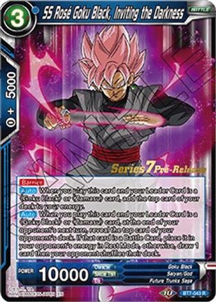 SS Rose Goku Black, Inviting the Darkness (BT7-043_PR) - Assault of the Saiyans PreRelease Cards