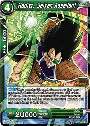 Raditz, Saiyan Assailant (BT7-052_PR) - Assault of the Saiyans PreRelease Cards