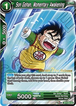 Son Gohan, Momentary Awakening (BT7-055_PR) - Assault of the Saiyans PreRelease Cards