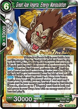 Great Ape Vegeta, Energy Manipulation (BT7-057_PR) - Assault of the Saiyans PreRelease Cards