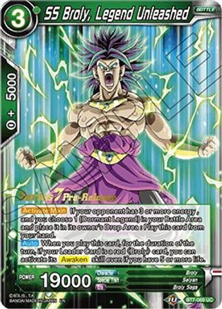 SS Broly, Legend Unleashed (BT7-069_PR) - Assault of the Saiyans PreRelease Cards