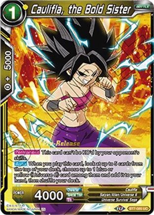 Caulifla, the Bold Sister (BT7-085_PR) - Assault of the Saiyans PreRelease Cards