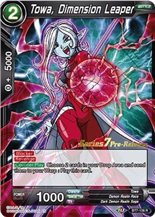 Towa, Dimension Leaper (BT7-106_PR) - Assault of the Saiyans PreRelease Cards