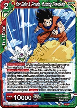 Son Goku & Piccolo, Budding Friendship (BT7-112_PR) - Assault of the Saiyans PreRelease Cards