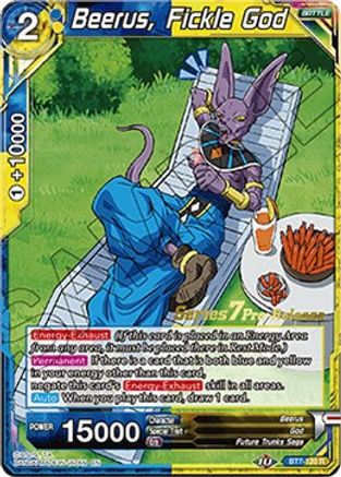 Beerus, Fickle God (BT7-120_PR) - Assault of the Saiyans PreRelease Cards