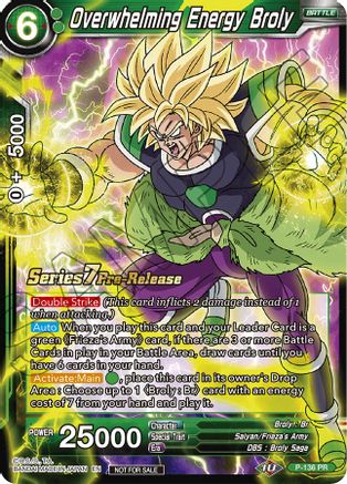 Overwhelming Energy Broly (Alt Art) (P-136) - Promotion Cards
